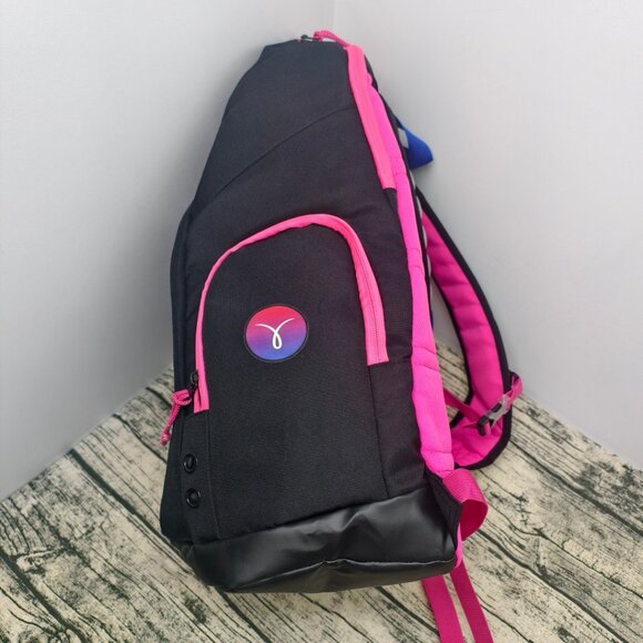 Nike Black Backpack with Red and Pink Accents - Picture 3 of 4